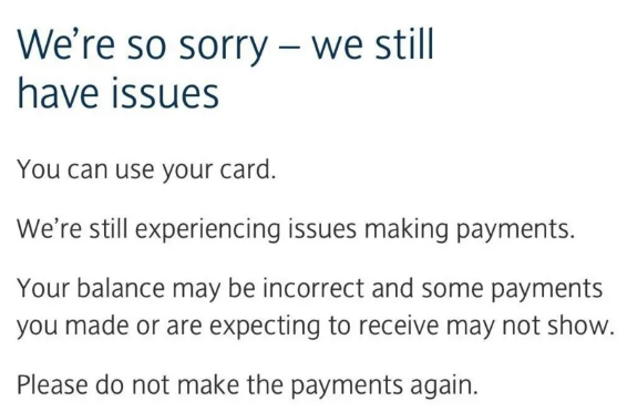 英国系统重要性银行发生严重IT故障 喊话用户找家人、慈善机构过渡图3